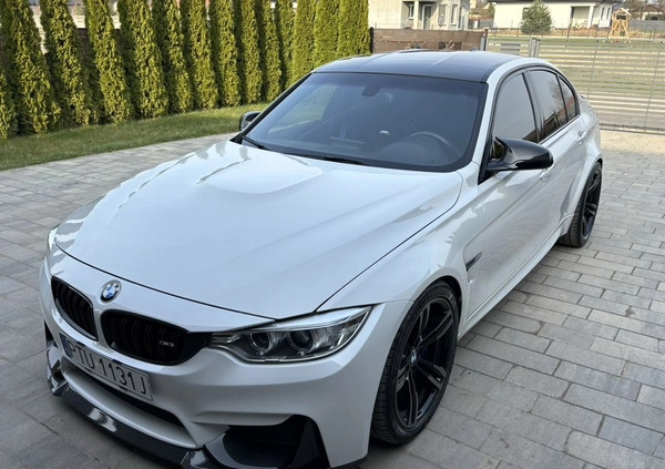 BMW M3 cena 169000 przebieg: 64500, rok produkcji 2016 z Chmielnik małe 781